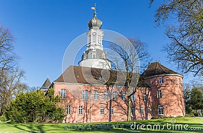 Historic castle and garden in Jever Editorial Stock Photo