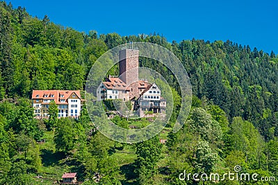 The historic castle Liebenzell in Bad Liebenzell Stock Photo