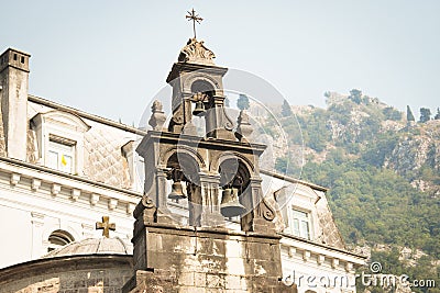 Historic cathedral in Kotor, Montenegro Stock Photo