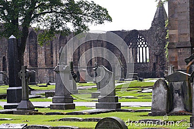 Historic Cemetery in Scotland Stock Photo