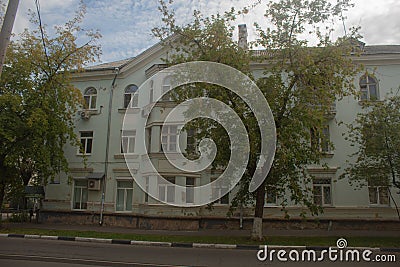 The historic center of the city of Fryazino in the Podmoskovje. Stock Photo
