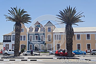 Historic center Swakopmund, Namibia Editorial Stock Photo