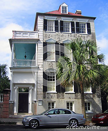 Historic Charleston House Stock Photo