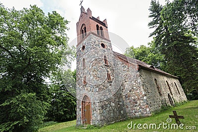 Historic church in East Germany Stock Photo