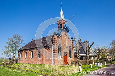 Historic church in the rural village of Den Horn Editorial Stock Photo