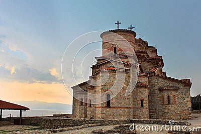 Historic church of Saint Panteleimon, Ohrid, Maced Stock Photo