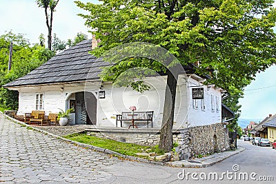 Historic city centre of Lanckorona, polish resort, Poland Editorial Stock Photo