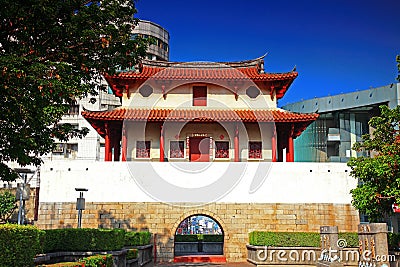 Historic City East Gate, Tainan City,Taiwan Stock Photo