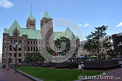 Historic City Hall in Minneapolis, Minnesota Editorial Stock Photo