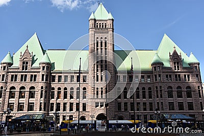 Historic City Hall in Minneapolis, Minnesota Editorial Stock Photo