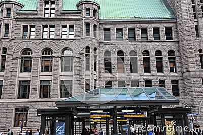 Historic City Hall in Minneapolis, Minnesota Editorial Stock Photo