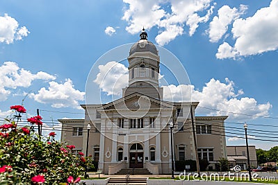 The historic Claiborne County Courthouse in Port Gibson, Mississippi Editorial Stock Photo