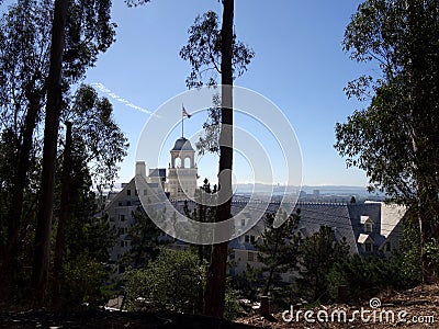 Historic Claremont Hotel at the foot of Claremont Canyon Editorial Stock Photo