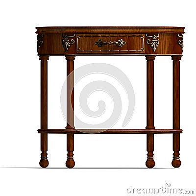 Historic coffee table of louis XV. Stock Photo