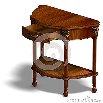 Historic coffee table of louis XV. Stock Photo