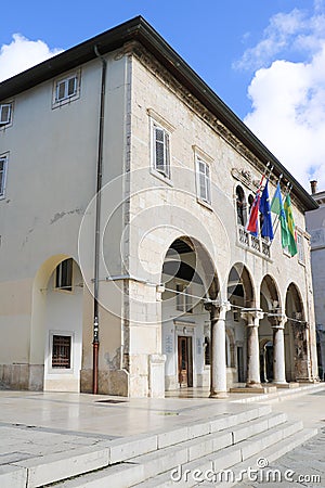 Pula Communal Palace, Croatia Stock Photo