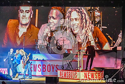 Newsboys United Concert, Peter Furler, Michael Tait, Phil Joel Editorial Stock Photo