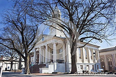 Historic courthouse in Old Town, Warrenton, Virginia Stock Photo