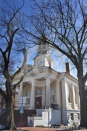 Historic courthouse in Old Town, Warrenton Virginia Stock Photo