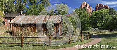 Historic Crescent Moon Ranch State Park in Sedona Arizona Stock Photo