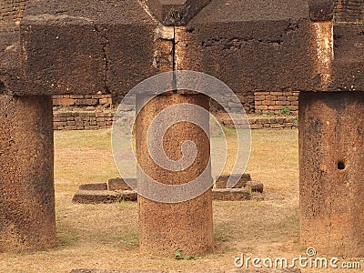Historic destroyed temple Stock Photo