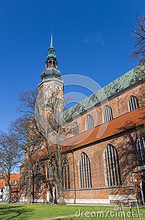 Historic Dom St. Nikolai church in Greifswald Stock Photo