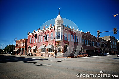 Historic downtown building Stock Photo