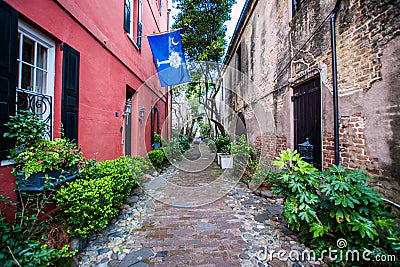 Historic Downtown Charleston South Carolina on a Warm Day Stock Photo