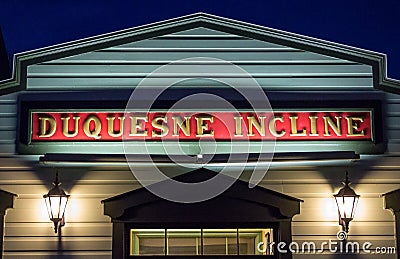 Historic Duquesne Incline Editorial Stock Photo