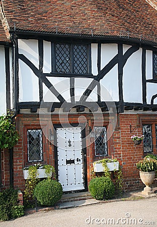 Historic english cottage Stock Photo