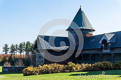 Historic farm barn Stock Photo