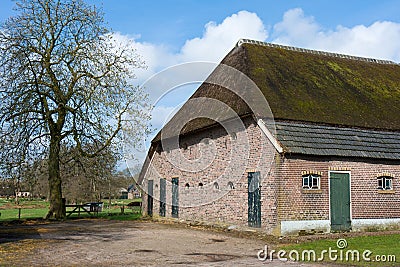 Historic farmhouse in the Netherlands Stock Photo