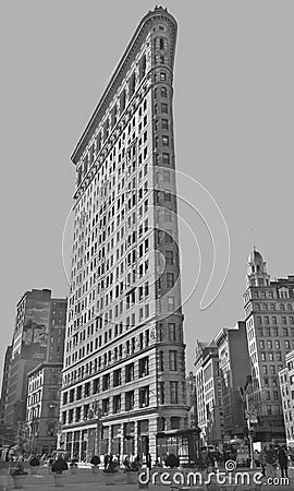 Historic Flatiron Building Editorial Stock Photo