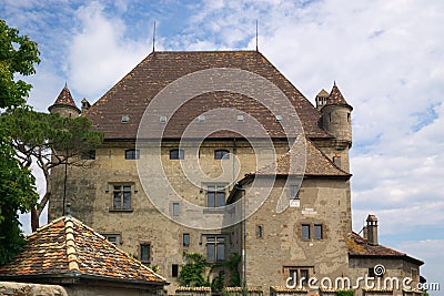 Historic French mansion Stock Photo