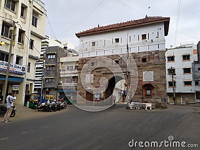 Historic Gate in Vadodara city Editorial Stock Photo