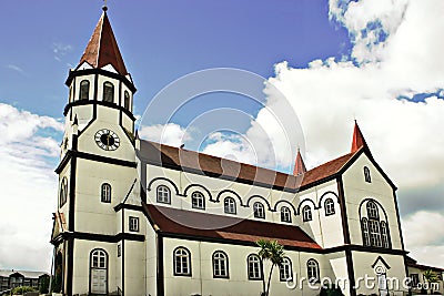 Historic German style church Stock Photo