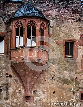 Historic German turret architecture Stock Photo