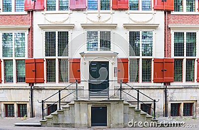 Historic government building on the Buitenhof square in Den Haag Stock Photo