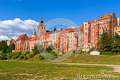 Historic granaries in Grudziadz Stock Photo