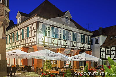 The historic granary in the center of Gernsbach Editorial Stock Photo