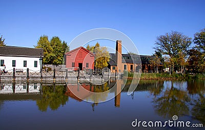 Historic Greenfield village Stock Photo