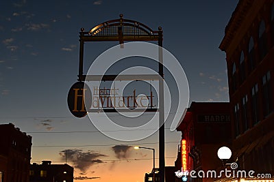 Historic Haymarket District - Lincoln, Nebraska Editorial Stock Photo