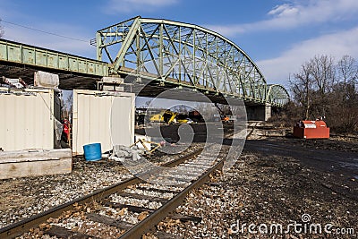 Historic Highway Bridge - Pennsylvania Editorial Stock Photo