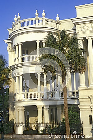 Historic home in Charleston, SC Stock Photo