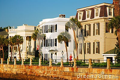 Historic homes of Charleston Editorial Stock Photo