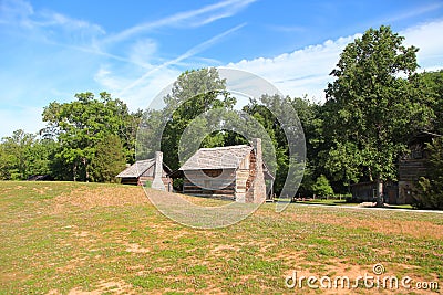 Historic homes in Fowler park Stock Photo