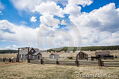 Historic Hornbeck Homestead Colorado Ranch Farm Editorial Stock Photo