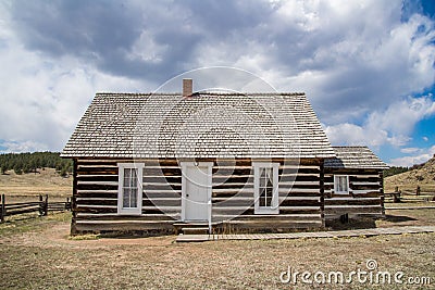 Historic Hornbeck Homestead Colorado Ranch Farm Stock Photo