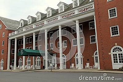 Historic hotel, The Gideon Putnam,Saratoga Springs,NY,2016 Editorial Stock Photo