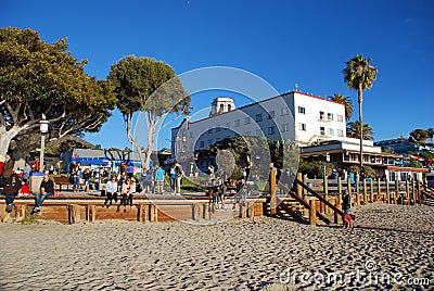 Historic Hotel in Laguna Beach, CA. Editorial Stock Photo